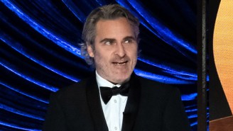 Joaquin Phoenix’s Chaotic Best Actor Presentation Also Included A Nod To One Of The Actor’s Causes